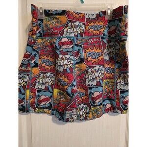 Constantly Varied Gear "Knockout" style workout shorts in vibrant comic pop XXL